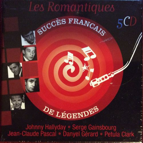 Coffret 5 Cds Les Romantiques Succes Francais De Legendes Hallyday Gainsbourg ...