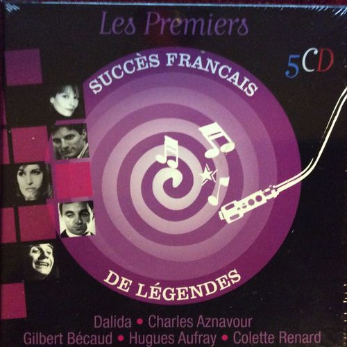 Coffret 5 Cds Les Premiers Succes Français De Legende Dalida Aznavour Becaud... 