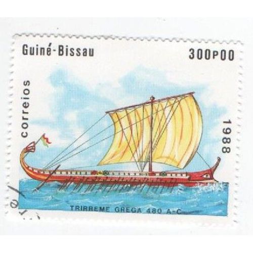 Timbre Guinée Guiné Bissau Bateaux Bateau 