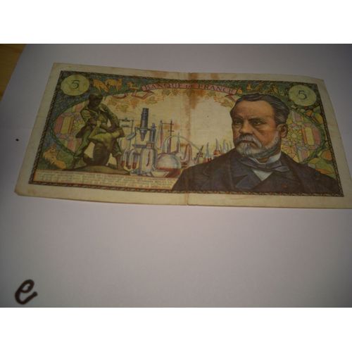 1097e Billet De 5 Francs Louis Pasteur