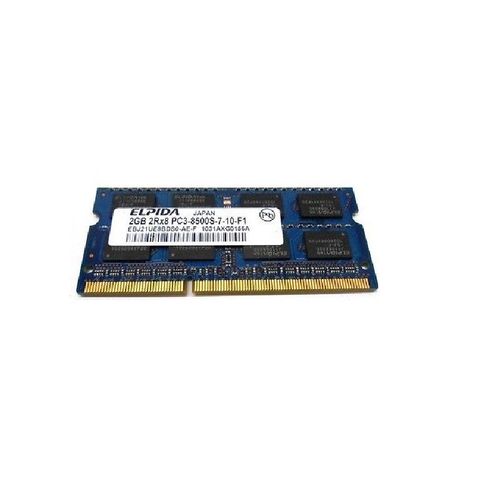 2Go RAM PC Portable SODIMM Elpida EBJ21UE8BDS0-AE-F DDR3 PC3-8500S 1066MHz CL7