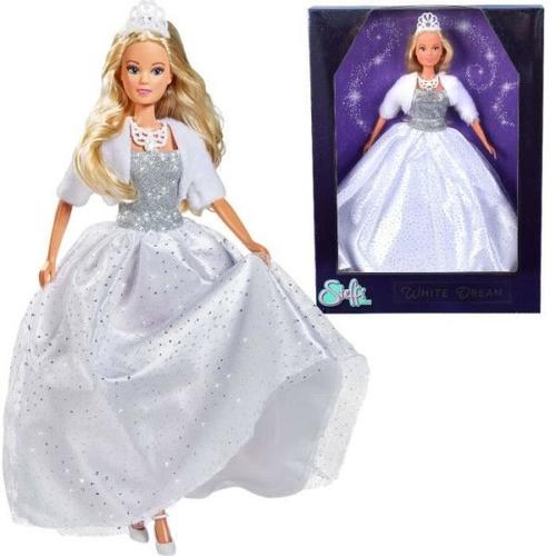 Steffi Love - Reve Blanc - Poupée Mannequin 29cm - Robe + Accesoires - Dés 3 Ans