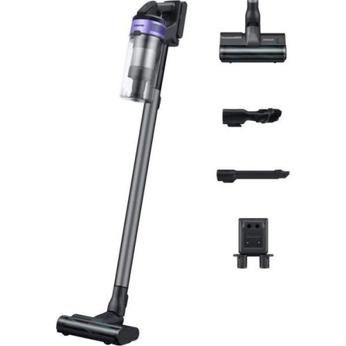 Aspirateur Balai SAMSUNG Jet 75E Turbo VS20B75B1R4 - - Puissance 200 AW - 60 minutes d'autonomie - Station de chargement 2-en-1