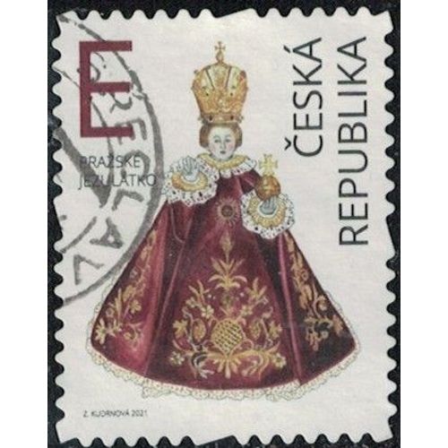 République Tchèque 2021 Oblitéré Used Enfant Jésus De Prague Y&t Cz 1002 Su