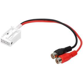 Cable jack auxiliaire mp3 audio autoradio peugeot 3008 - skyexpert