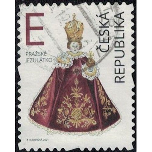 République Tchèque 2021 Oblitéré Used Enfant Jésus De Prague Y&t Cz 1002 Su