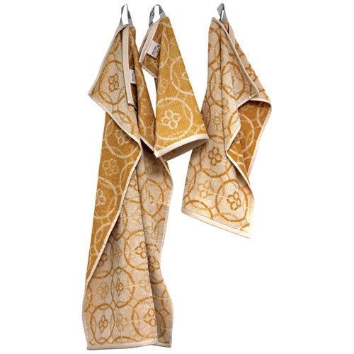 Lot Torchon, Essuie Main, Lavette Jacquard Miel