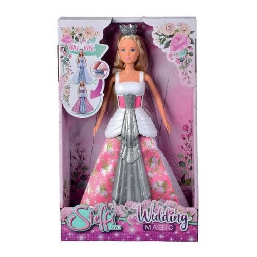 Poupée Princesse Magique 29cm - Steffi Love - Robe Qui Change De Couleur