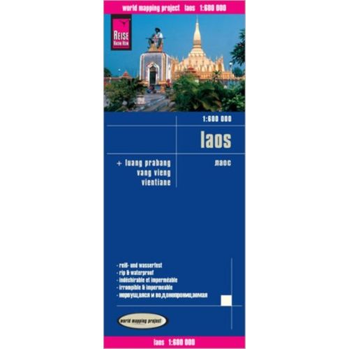 Reise Know-How Landkarte Laos 1 : 600.000 Mit Luang Prabang, Vang Vieng, Vientiane