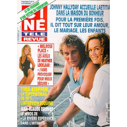 Ciné Télé Revue N° 38 / 1995 - Johnny Hallyday Et Laeticia