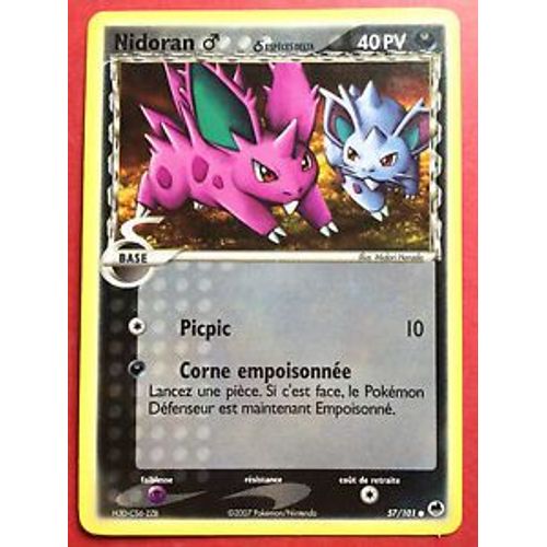 Carte Pokemon Nidoran 40pv 57/101