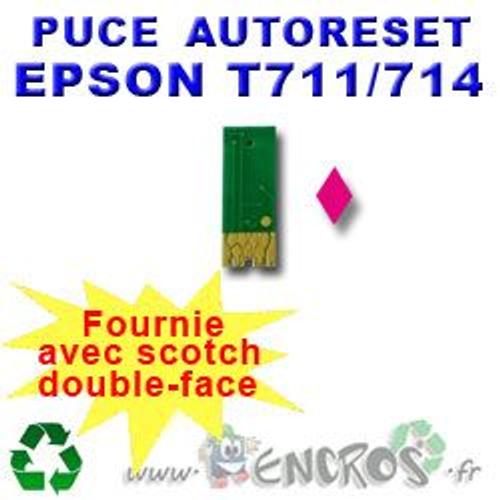 RECHARGE ENCRE- Puce Auto-Reset EPSON T0713 magenta
