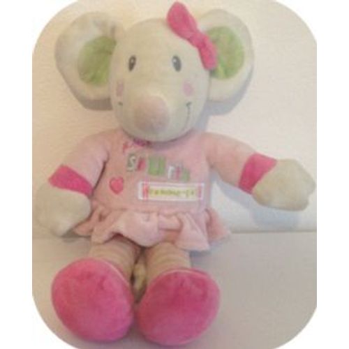 Doudou Souris Kiabi Rose "Je Suis Une Souris Comme Ça"