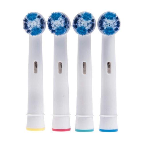 4 Têtes Brossette Compatibles Avec La Brosse À Dents Électrique Braun Oral B