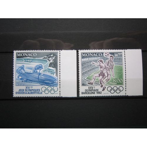 Monaco. Timbres N° 1811 Et 1812 (1992). Jeux Olympiques De 1992.