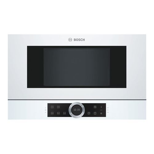 Bosch Serie | 8 BFL634GW1 - Four micro-ondes monofonction - encastrable - 21 litres - 900 Watt - blanc