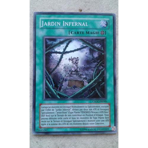 Carte Yu Gi Oh Csoc-Fr048 Jardin Infernal Super Rare (Carte Magie)