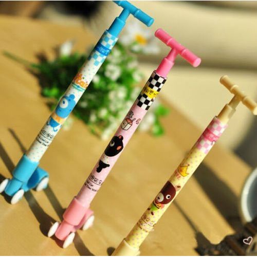 Stylo Trottinette Crayon À Bille Encre Bleu Idée Cadeau Enfant