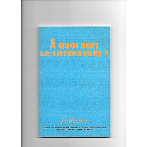 A Quoi Sert La Littérature ?