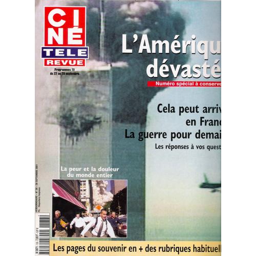 Ciné Télé Revue N° 38 / 2001 - Tragédie Du 11 Septembre Au "World Trade Center"