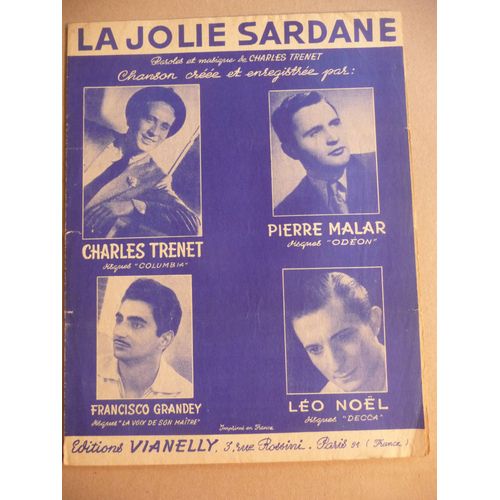 La Jolie Sardane Charles Trenet