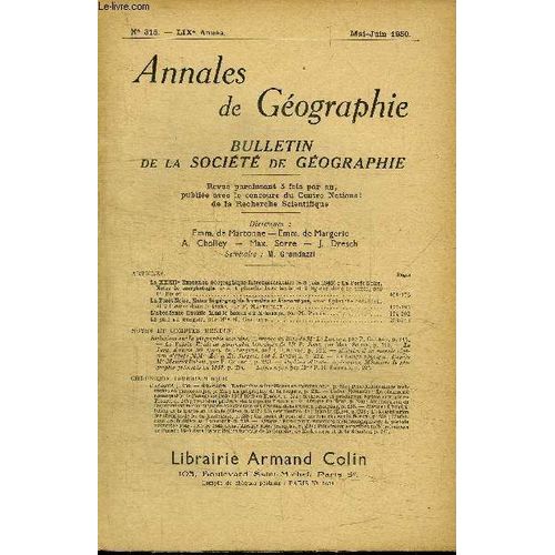 Annales De Geographie N°315 - La Xxxiie Excursion Géographique Interuniversitaire, La Forêt Noire, ...