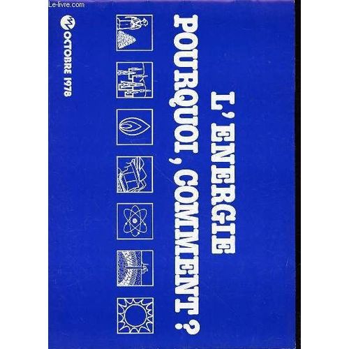 L'energie : Pourquoi, Comment ? - Conference Mondiale De L'energie / Programme Electronucleaire Francais.