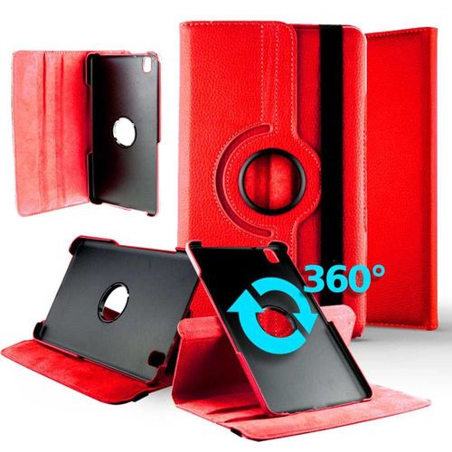 Etui Housse Coque Rotative 360 Degrés Samsung Galaxy Tab Pro 8.4 Sm-T320 - Rouge