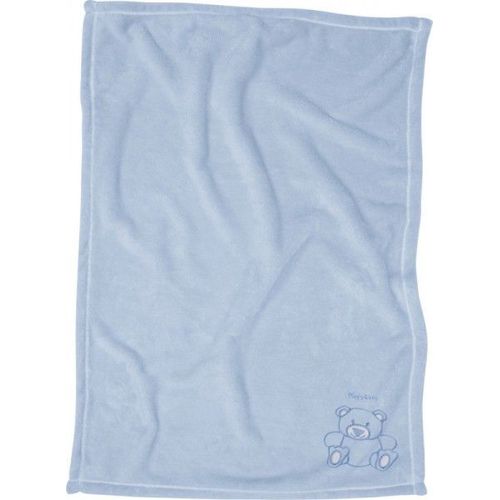 Playshoes Fleece-Couverture Uni 17 Bleu 100x150cm (301704)