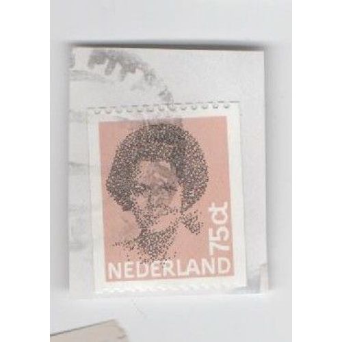 Timbre Nederland Pays Bas Reine Beatrix 75ct