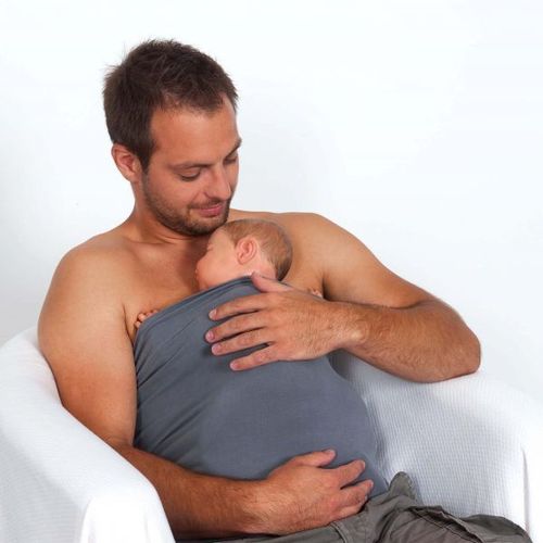 Bandeau Tube Pour Peau À Peau Gris De Candide - Taille S/M