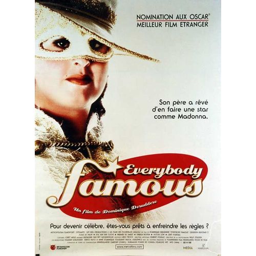 Everybody Famous - Ledereen Beroemd! - Véritable Affiche De Cinéma Pliée - Format 40x60 Cm -De Dominique Deruddere Avec Josse De Pauw, Eva Van Der Gucht, Thekla Reuten, Victor Löw - 2001