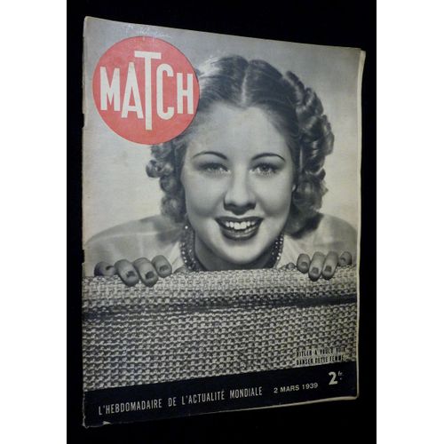 Match (N°35 - 2 Mars 1939) : Hitler A Voulu Voir Danser Cette Femme