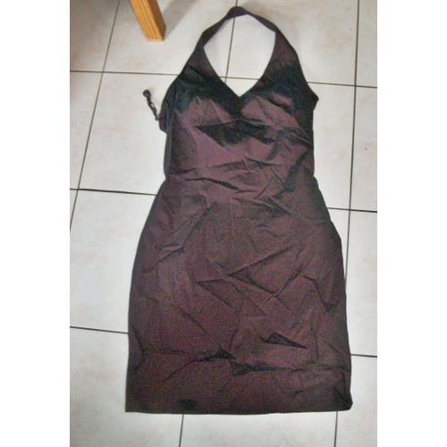 Robe Courte  Taille 40 Mauve  Lacets Au Dos ....