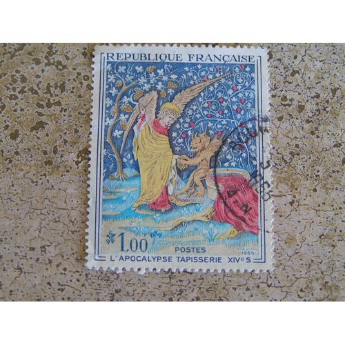 Timbre Oblitéré L'apocalypse Tapisserie Xivème Siècle