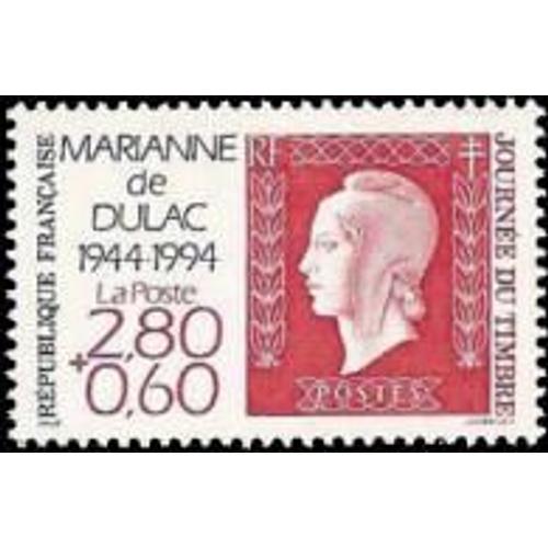 Journée Du Timbre : Cinquantenaire De La Marianne De Dulac Année 1994 N° 2863 Yvert Et Tellier Luxe
