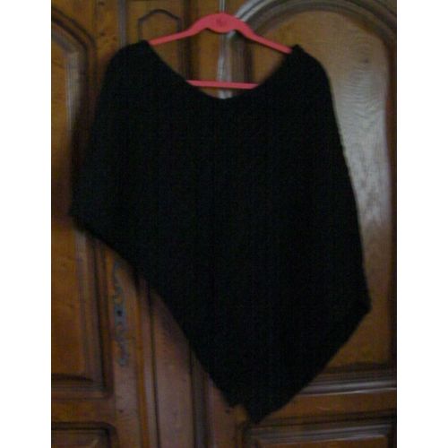 Châle Noir Phildar - Taille L/Xl