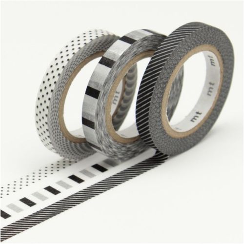 Set De 3 Rouleaux 6mm X 10m Slim Deco F - Masking Tape