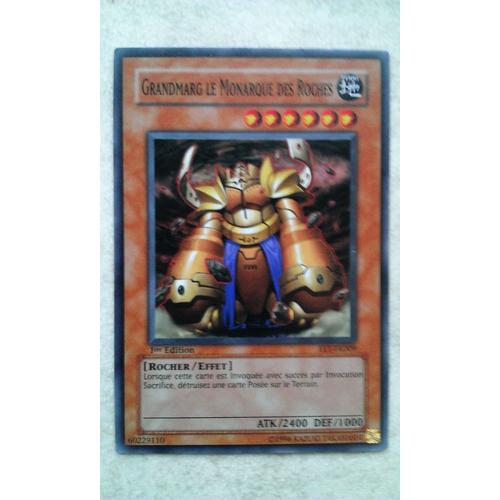 Carte Yu Gi Oh Fet-Fr009 Grandmarg Le Monarque Des Roches Super Rare 1ère Édition