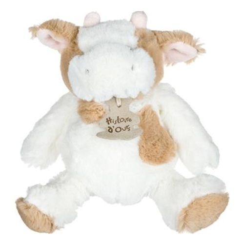Doudou Pâquerrette La Vache Cow Kuh Blanc Beige Très Douce H : 20 Cm Z'animoos