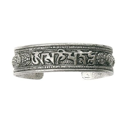 Bracelet Mani Métal Blanc - Grand Modèle