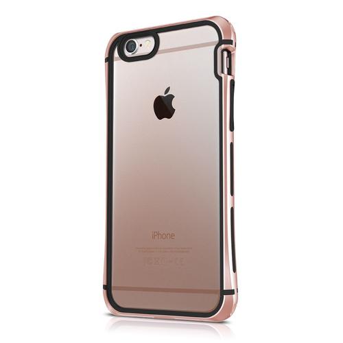 Coque Itskins Toxic Pour Iphone 6s Rose Noir Aluminium Bi-Matières Dos Rigide