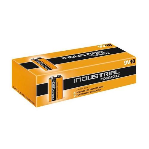 Pack de 10 piles Duracell INDUSTRIELLES MN1604/9V carré