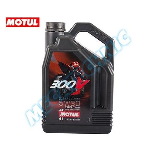 Huile Moteur Pour Moto Motul 300v 4t 5w30 - 4 Litres