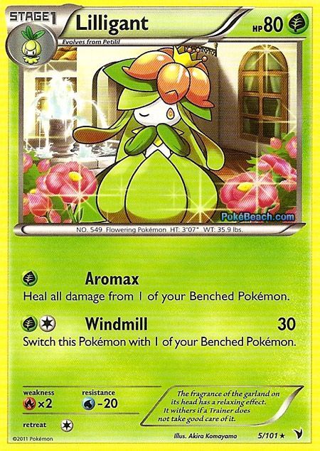 Carte Pokemon Serie Noir Et Blanc En Espagnol Lilligant Rakuten