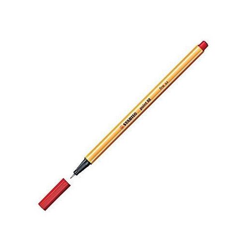 Stabilo Lot De 3 Stylo-Feutres Point 88  Pointe Fine 0,4 Mm Rouge