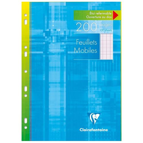 Clairefontaine Lot De 5 Feuillets Mobiles 90g 21x29,7 200p Séyès