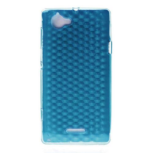 Coque Housse En Tpu Gel Pour Sony Xperia L S36h - Bleu Ciel