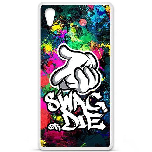 Etui Housse Coque Design Sony Xperia Z2 En Silicone Gel - Swag Or Die