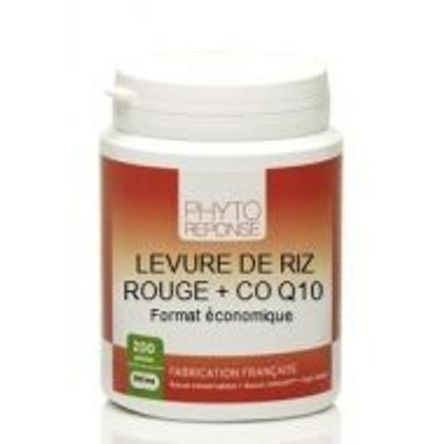 Levure Riz Rouge - Coenzyme Q10 180 Gelules Phytoreponse 